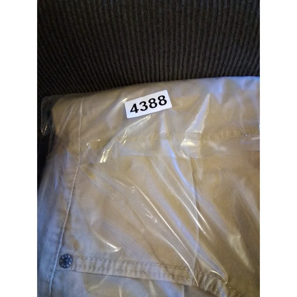 Levi Strauss 505 Jeans Men's 38x34 Khaki Regular‎ Fit White Tab 5‑Pocket